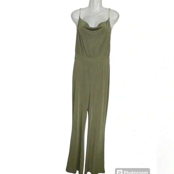 Jason Wu army green jumpsuit sz  M - Picture 1 of 9